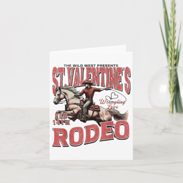 Carte Le Wild West présente le rodéo de la Saint-Valenti (Devant)