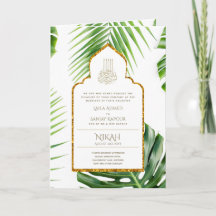 LeahG Feuille tropicale Mariage musulman islamique