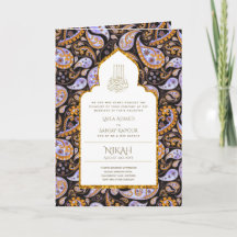 LeahG Paisley Ornate Islam Mariage musulman