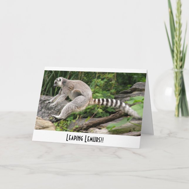 Carte Leaping Lemurs ! ! (Devant)