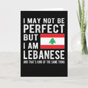 Carte Lebanese Flag