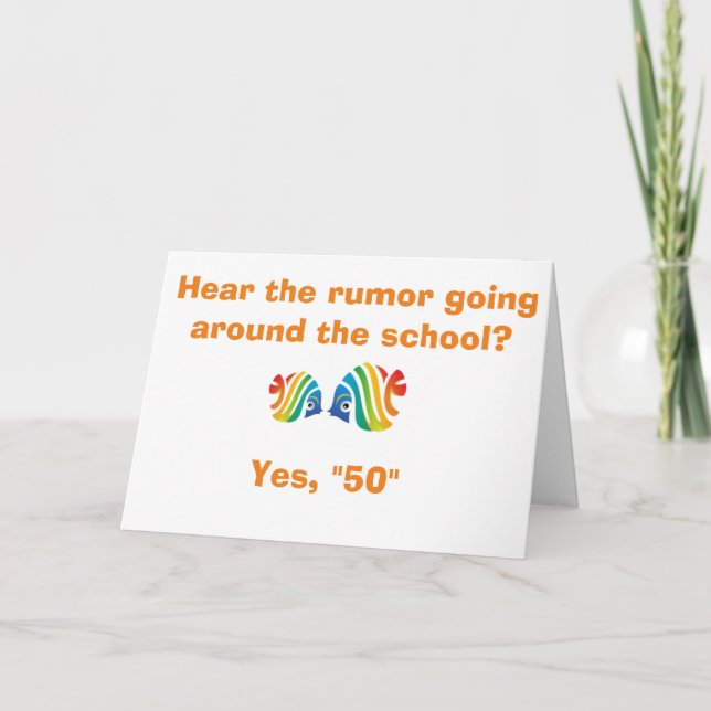 CARTE **L'ÉCOLE DE POISSON** SAVOIR" VOUS TOURNEZ *50** (Devant)