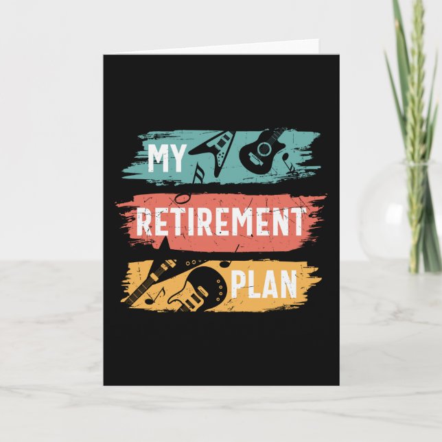 Carte Lecteur de guitare à la retraite (Devant)