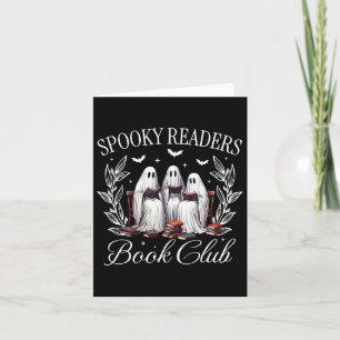 Carte Lecteurs éffrayants Book Club Funny Ghost Enseigna