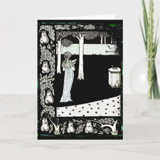 Carte Lecture de Beale Isolde de La dans le jardin