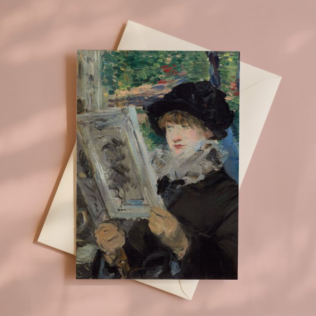 Carte Lecture | Édouard Manet (Créateur téléchargé)
