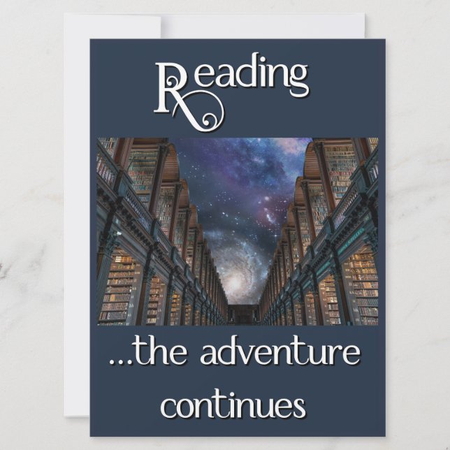 Carte Lecture, l'aventure continue (Devant)