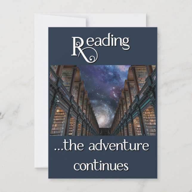 Carte Lecture, l'aventure continue (Devant)