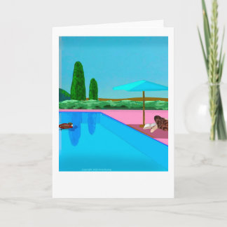 Carte Lecture par la piscine
