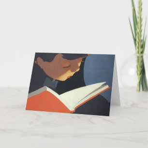 Carte Lecture vintage d'un livre à partir de la biblioth