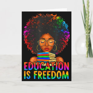 Carte L'éducation de l'histoire noire est la liberté Liv