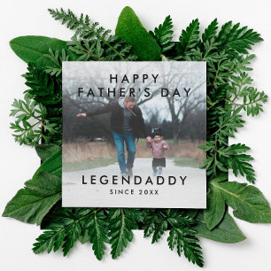 Carte Legendaddy pour légendaire Dads minimaliste photo