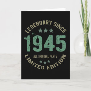 Carte Légende Anniversaire de 76 ans 76e anniversaire