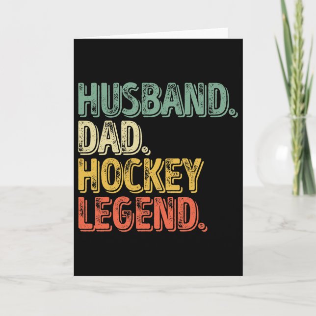 Carte Légende de hockey Husnd Dad Hommes Drôle Cadeau de (Devant)