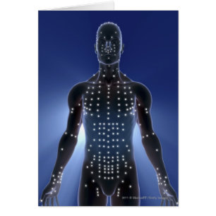 Carte légère des points d'acuponcture