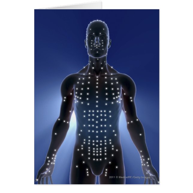 Carte légère des points d'acuponcture (Devant)