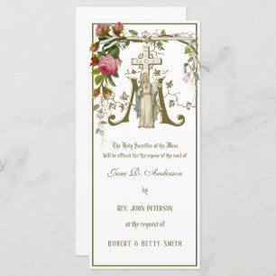 Carte L'Eglise catholique demande l'organisation de funé