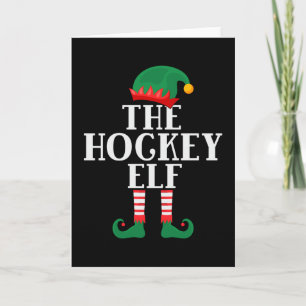 Carte L'Elfe de Hockey Noël drôle
