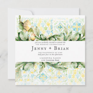 Carte Lemon Grove italienne   Boho Botanical Mariage