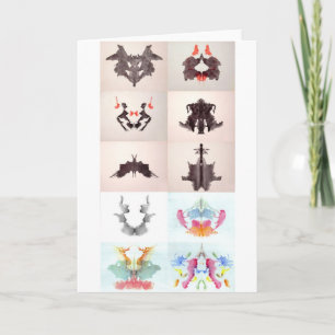 Carte L'Encre D'Essai Rorschach Blots Les 10 Plaques 1-1