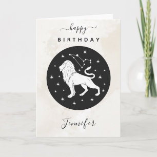 Carte Léo Astrologie Zodiac étoile signe Horoscope Marbr
