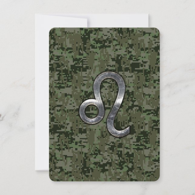Carte Léo Zodiac Connexion Camouflage numérique vert (Devant)