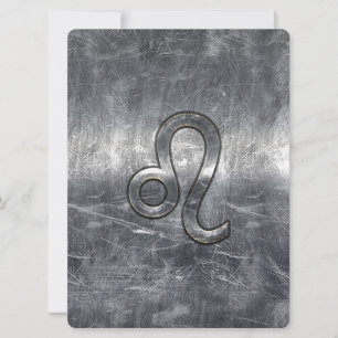 Carte Leo Zodiac Connexion Grunge Style dévêtu