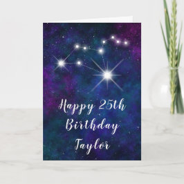 Carte Leo Zodiac Constellation Joyeux anniversaire