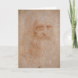 Carte Leonardo Da Vinci, Autoportrait Présumé