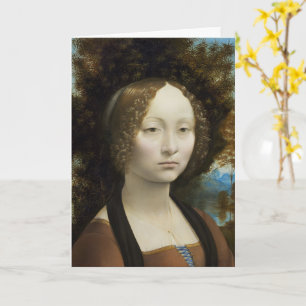 Carte Leonardo Da Vinci Ginevra De' Benci Peinture
