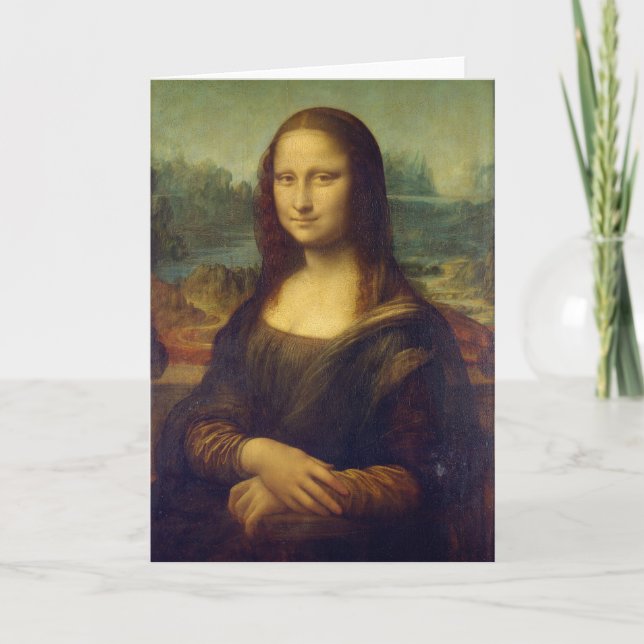 Carte Leonardo Da Vinci, Mona Lisa, La Gioconda (Devant)