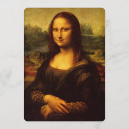 Carte Leonardo Da Vinci Mona Lisa Peinture d'Art