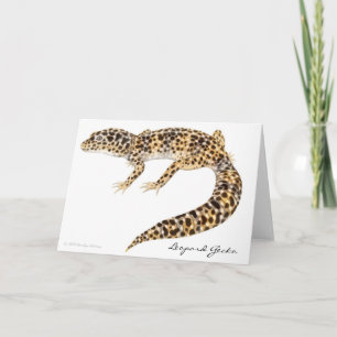 Carte Leopard Gecko Card