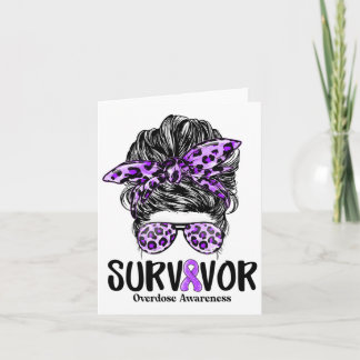 Carte Leopard Messy Bun Femmes Survivante Overdose