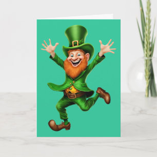 Carte leprechaun de la Saint-Patrick 