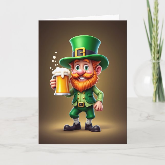 Carte Leprechaun Fun Irish Card (Devant)