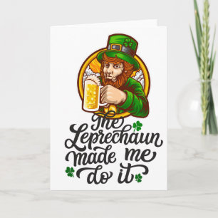Carte Leprechaun M'A Fait Le Faire