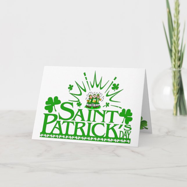 Carte Leprechauns de Saint Patrick (Devant)