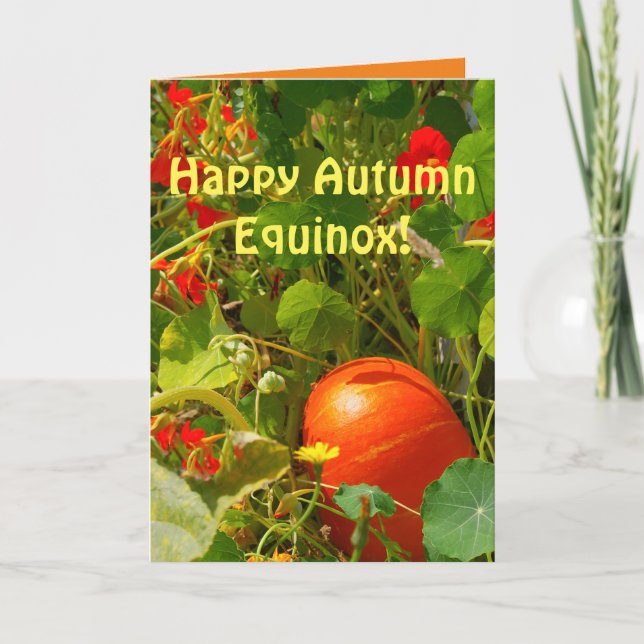 Carte L'Equinoxe d'automne, l'arrivée de l'automne, joli (Devant)