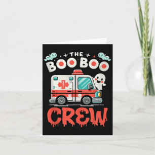 Carte L'équipe Boo Boo Conducteur d'ambulance Paramédica
