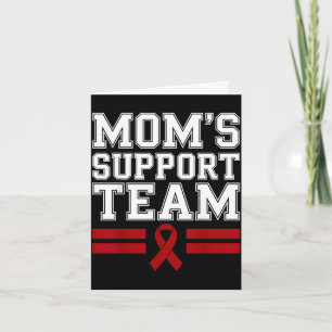 Carte L'équipe de soutien de maman famille cancer myélom