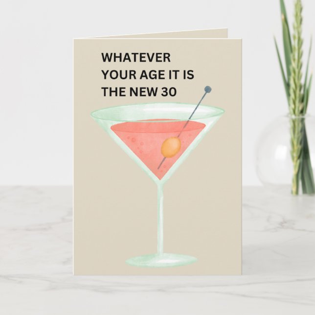 Carte Les 30 nouveaux | Funny Birthday Card (Devant)