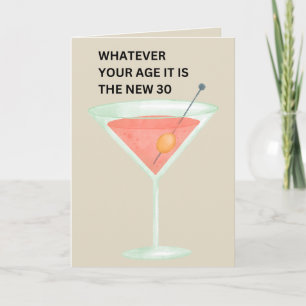 Carte Les 30 nouveaux   Funny Birthday Card