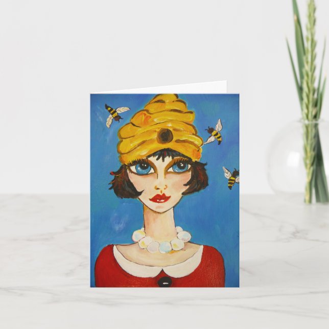 Carte Les abeilles m'aiment (Devant)