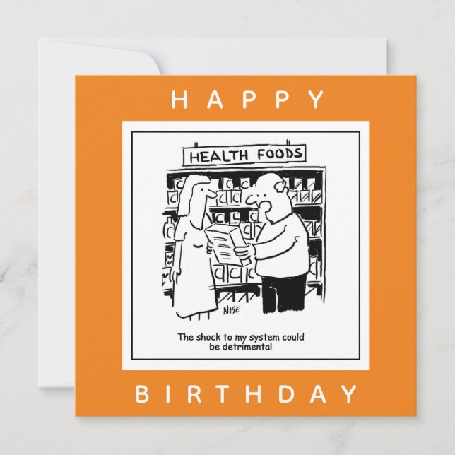 Carte Les aliments pour la santé pourraient être choqués (Devant)