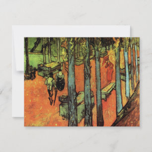 Carte Les Alyscamps, Feuilles d'automne par Vincent van 