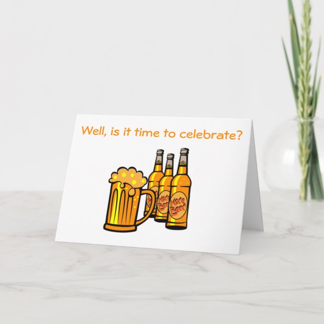 Carte LES AMATEURS DE BIÈRE CÉLÉBRENT "40ème" ANNIVERSAI (Devant)