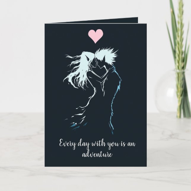 Carte Les amateurs de silhouettes et les valentines du c (Devant)