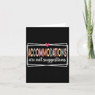 Carte Les aménagements ne sont pas des suggestions Slp,