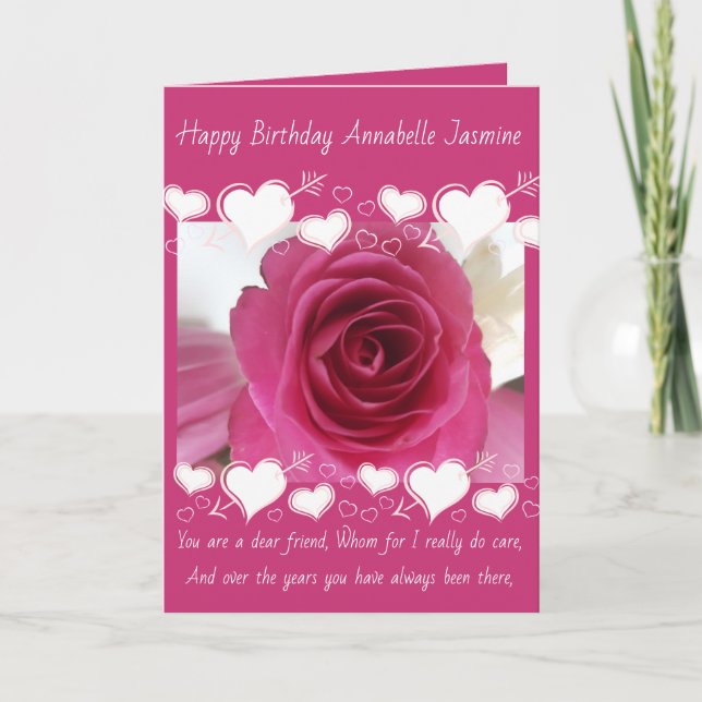 Carte les amis cardent pour des anniversaires (Devant)